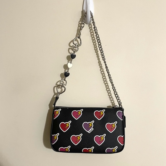 Coach Nolita 19 With Heart Bolt Print + Strap Extender - Picture 8 of 16